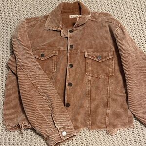 POL Ribbed Tan Jacket